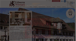Desktop Screenshot of loewen-weiningen.ch